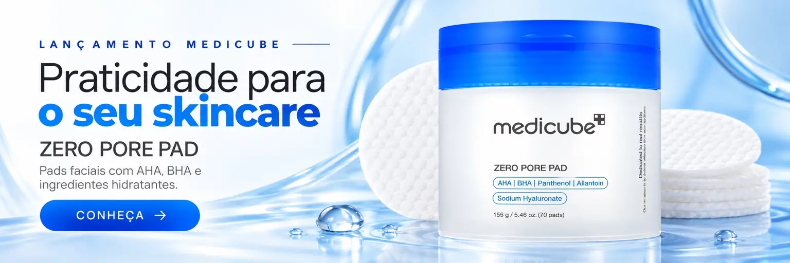 Lançamento Medicube Zero Pore Pad 2.0 com 70 pads